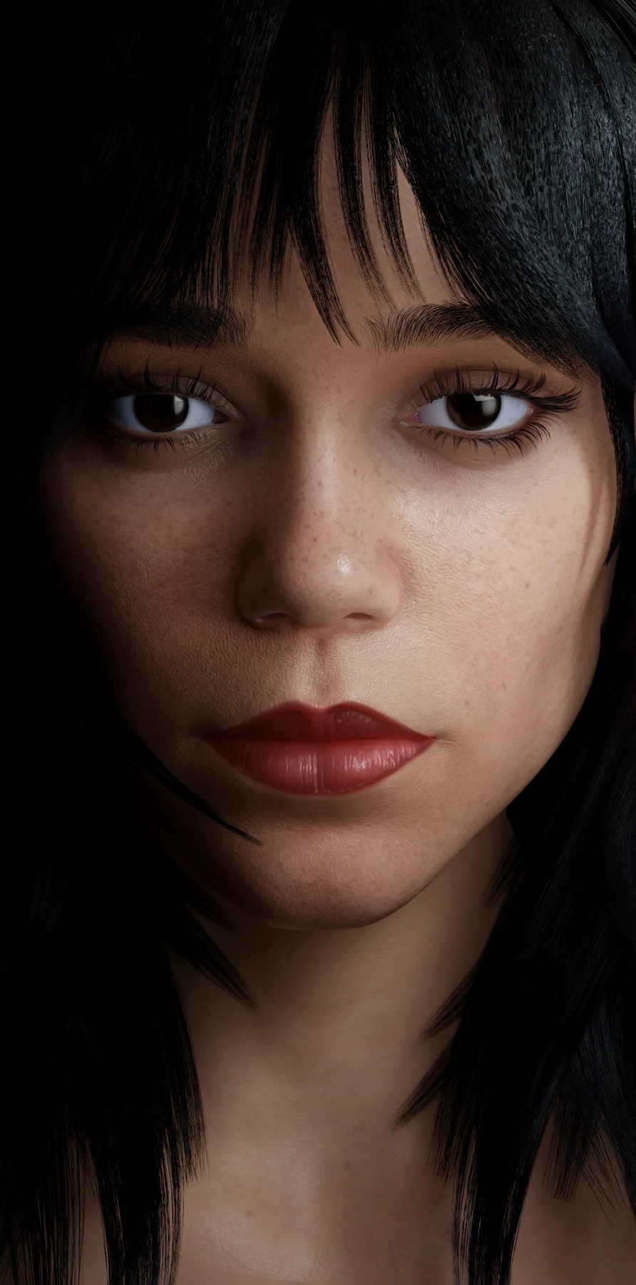Jenna Ortega Likeness — création 3D de Thomas Fuentes